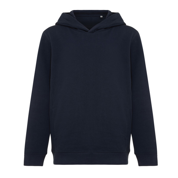 Sweat à capuche avec poches latérales Iqoniq Yengo Kids - Bleu Marine / 56