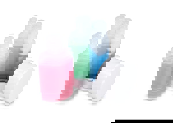 Trio travel toiletry bottles