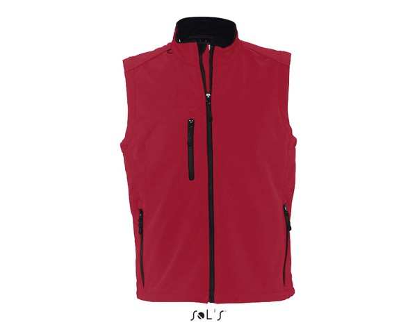 Sol's Rallye Men - Αμάνικο μπουφάν Softshell χωρίς μανίκια - Pepper Red / XL