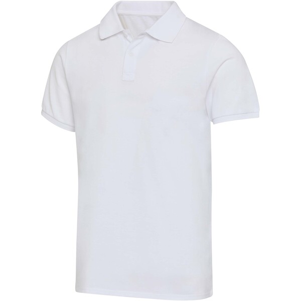 Beryl 220 g/m² unisex OCS gecertificeerde organische gerecyclede polo met korte mouwen - Wit / 3XL