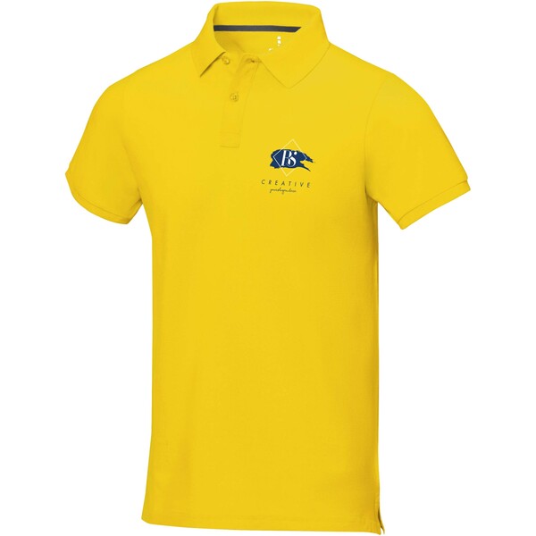 Polo de manga curta para homem de 200 g/m² Calgary - Amarelo / S