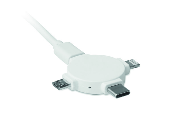 Adapter Ligo Cable 3-v-1, micro-USB, type-C, iOS