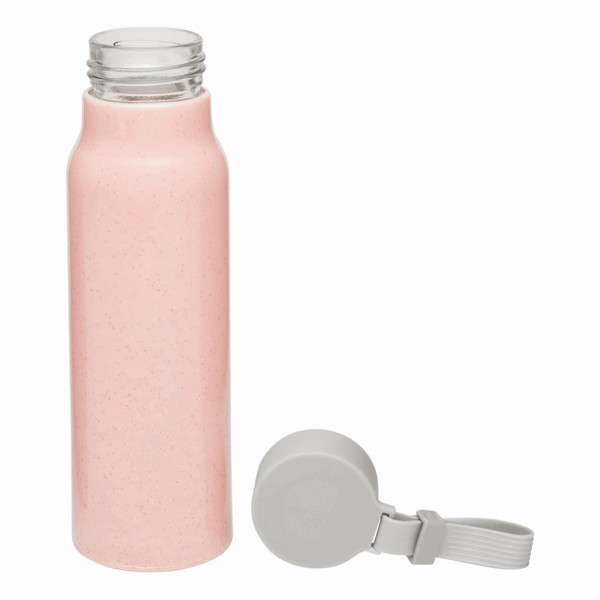 Glas-Trinkflasche Eco Drink Mit Ummantelung - Rot
