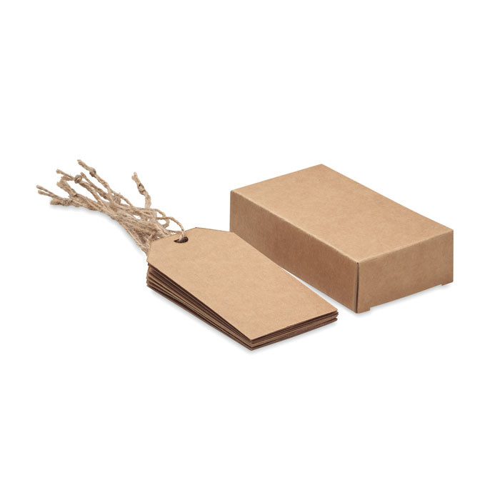 Set of 12 kraft paper gift tags Etikraft