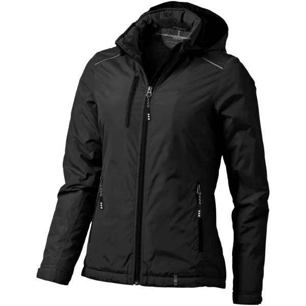Smithers fleece lined ladies jacket - Solid Black / XL