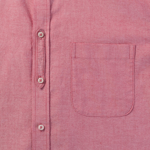 Men'sLS Tailored Washed Oxford Shirt - White / Oxford Blue / 2XL