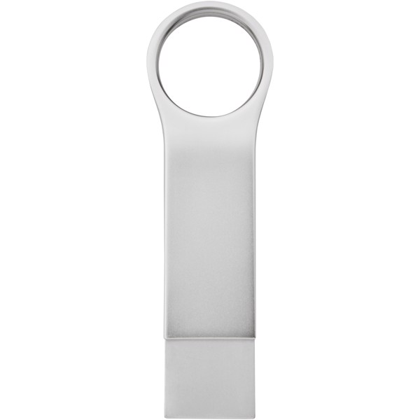 Grande clé USB 3.0 type C ronde - Argent / 64GB
