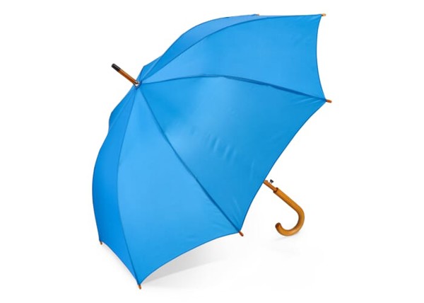 Aran 190T Polyester 23" Parapluie à crochets Ouverture automatique - Bleu