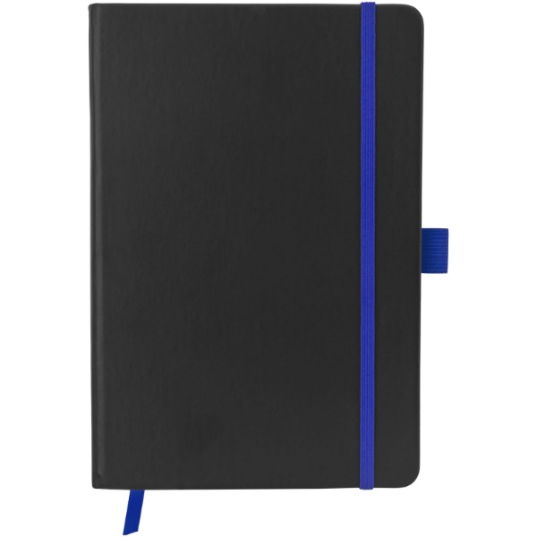 Carnet de notes A5 Colour-edge à couverture rigide - Noir / Bleu royal