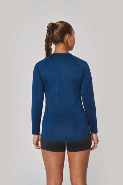 Adults' Long-Sleeved Base Layer Sports T-Shirt - White / L