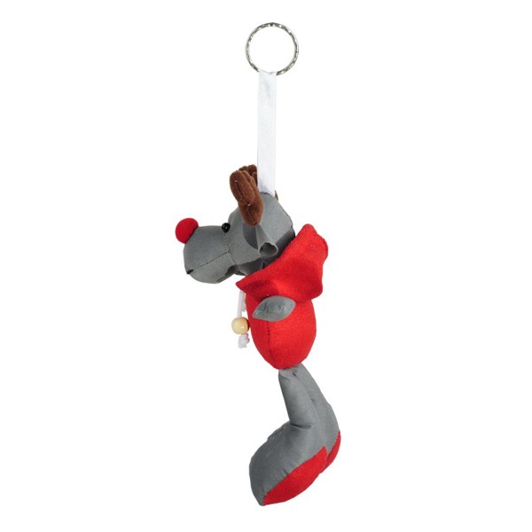 Reindeer reflecive keyring