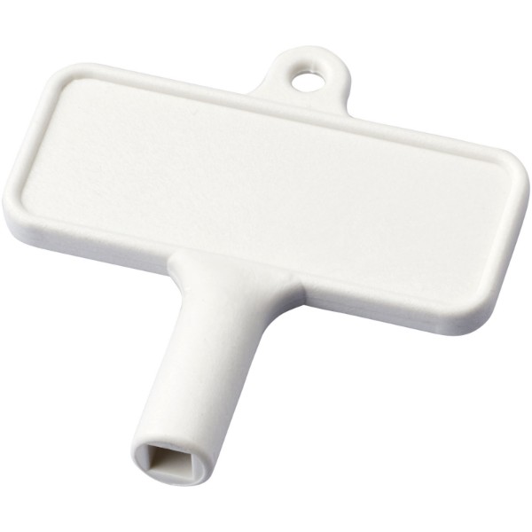 Largo plastic radiator key - White
