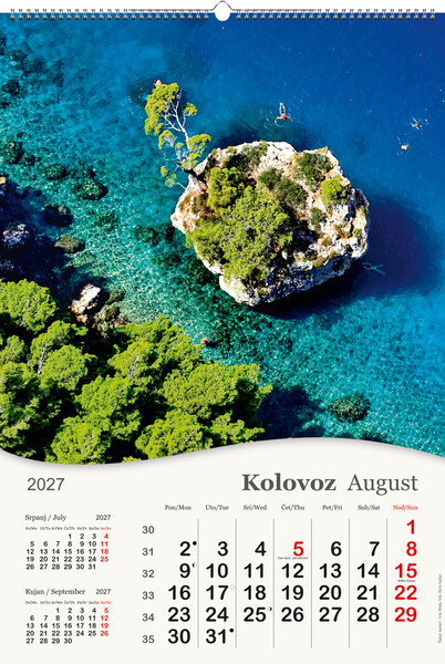 Okomiti zidni kalendar – More, more…