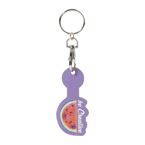 Trolley Coin Keyring ColoShop Creative Wood