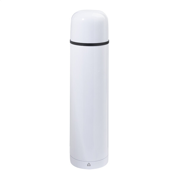 Újrahasznosított rozsdamentes acél termosz Rebusta XL - Fehér