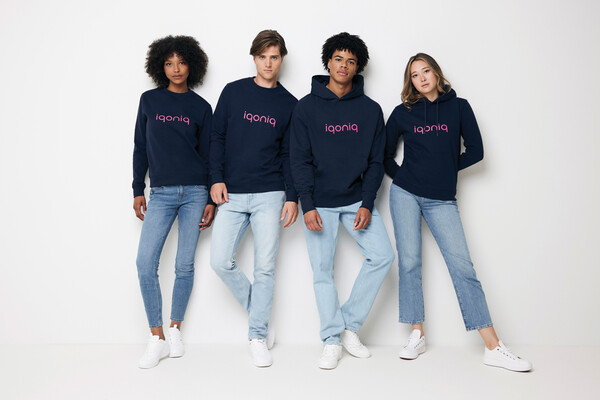 IQONIQ Zion recycled cotton crew neck - Navy / XL