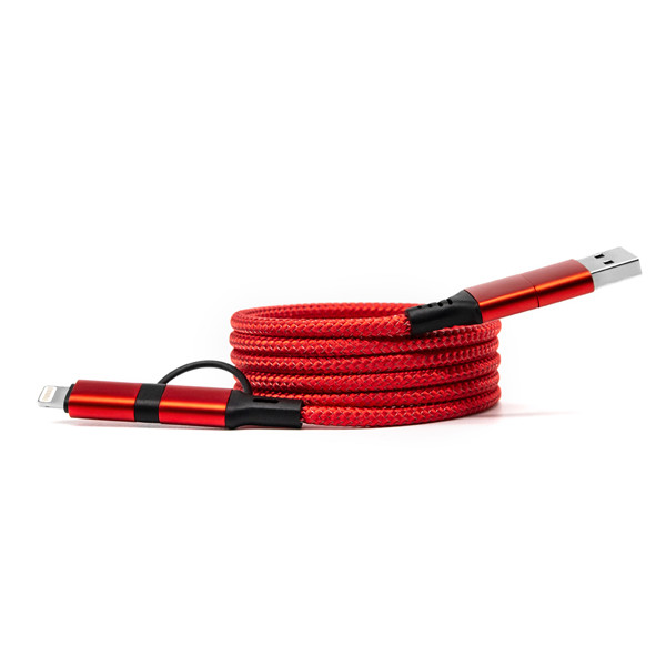 Magnetický rychlonabíjecí datový kabel 4v1 UC063 - SILVER
