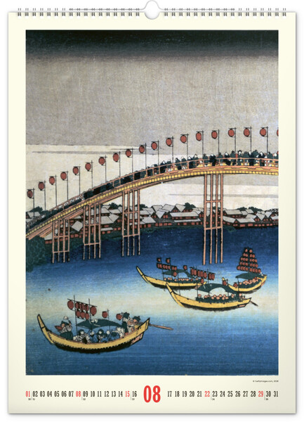 Notique Nástěnný Kalendář Vintage Plakáty – Japonské Umění 2027, 33 x 46 cm
