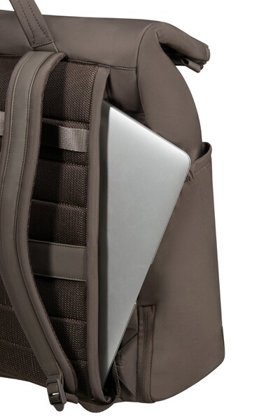 Samsonite - Essentis Laptop Rolltop Backpack 15.6" - Dark Taupe