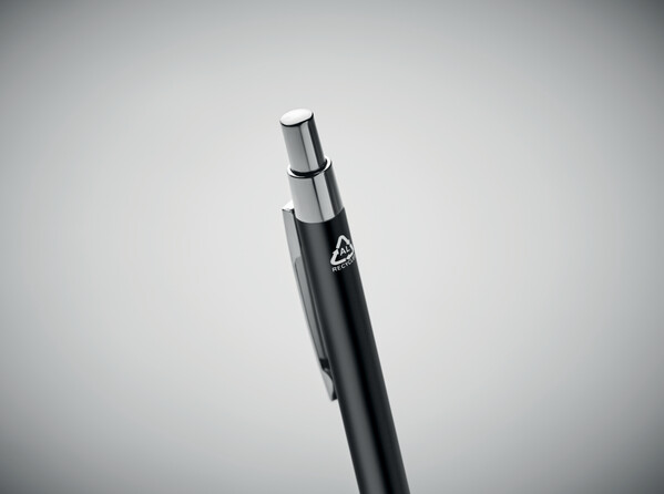 Recycled aluminium ball pen Dana - Black