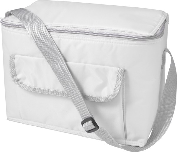 Polyester (420D) cooler bag - White