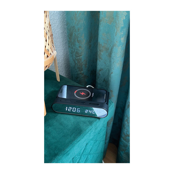 Alarm Clock with Wireless Charging Adelaine