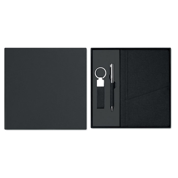 Scribi 4 gift set, RPET notebook, smartphone pocket