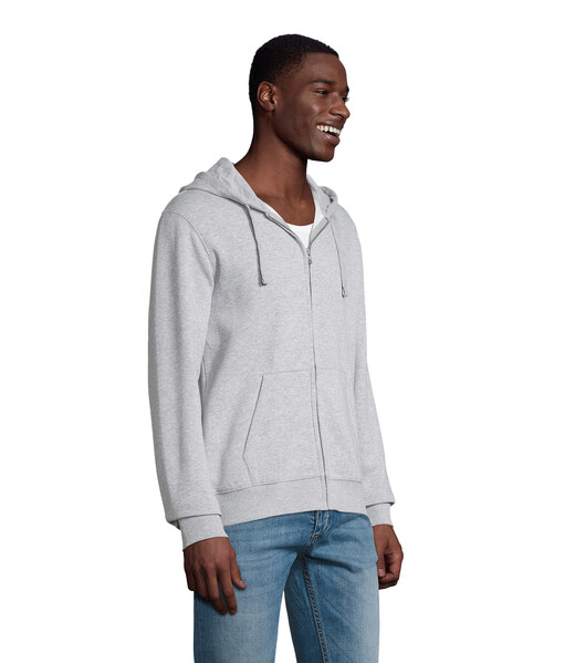 SPIKE MEN VESTE ZIP CAPUCHE - Gris Chiné IiM