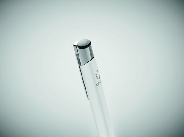 Recycled aluminium ball pen Bern Ra - White