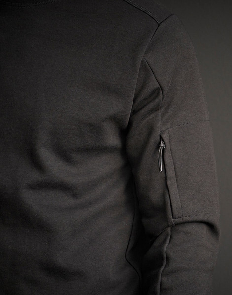 Athletic Crew Neck Sweat - Black / 2XL