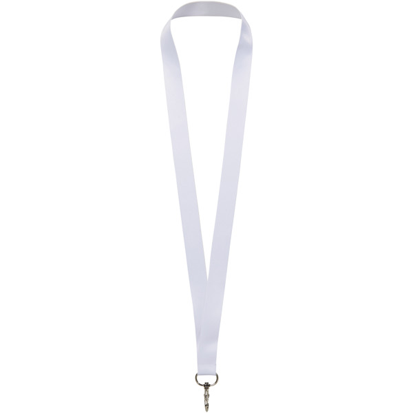 Lana lanyard - full colour 2-sided sublimation - White / 25mm