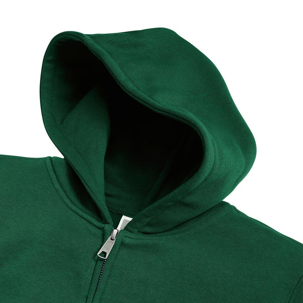Kids' Authentic Zipped Hood Sweat - Black / M (116/5-6)