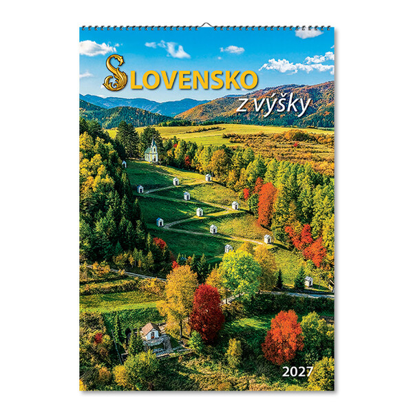 Nástenný kalendár Slovensko z výšky 2027