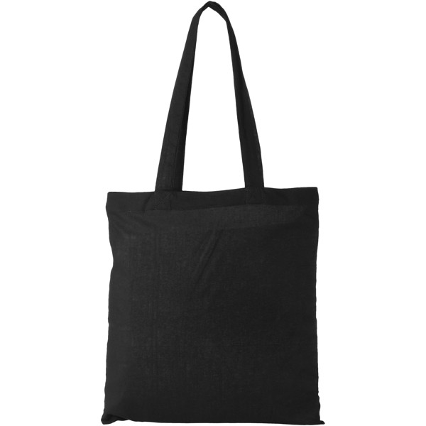 Carolina 100 g/m² cotton tote bag 7L - Solid Black