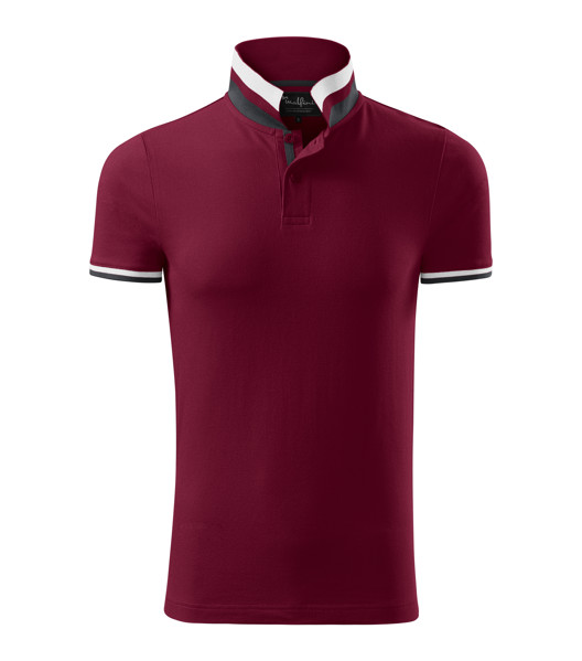 Polokošile Pánská Malfini Premium® Collar Up - Garnet / 2XL