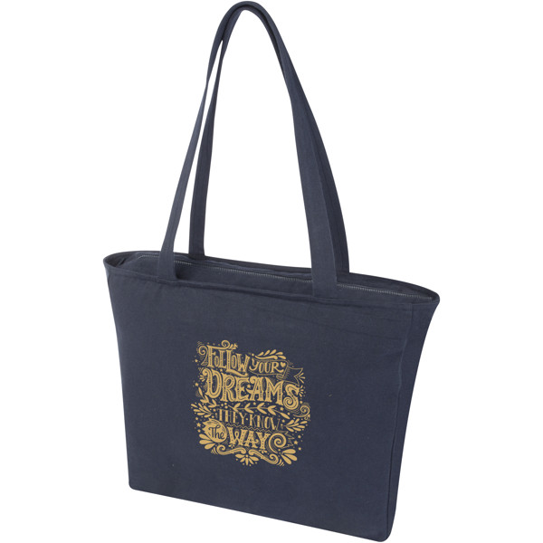 Sac shopping Trace Weekender recyclé 500 g/m² Aware™ - Marine