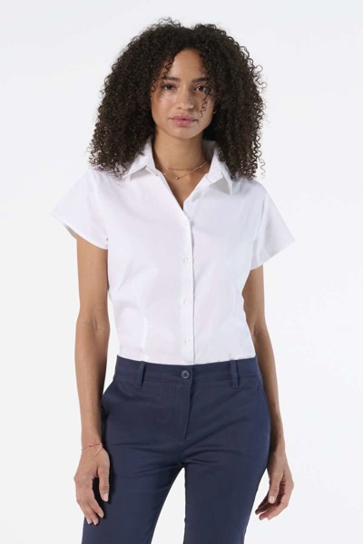 Sol's Excess - Short Sleeve Stretch Women's Shirt - White / XL