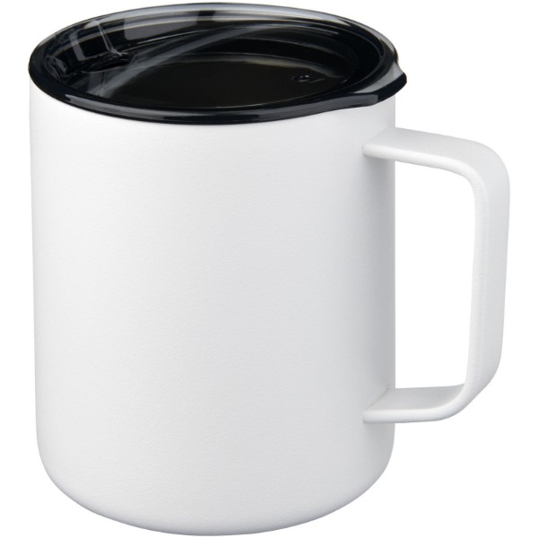 Rover 420 ml copper vacuum insulated mug - White