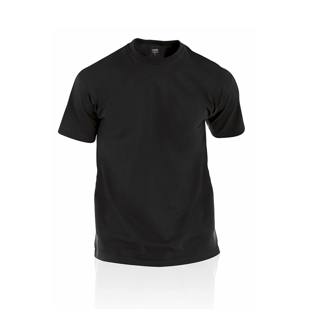 Camiseta Adulto Color Premium - Negro / XL