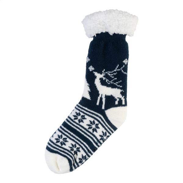 Christmas Slipper Socks Norsokkar - Blue