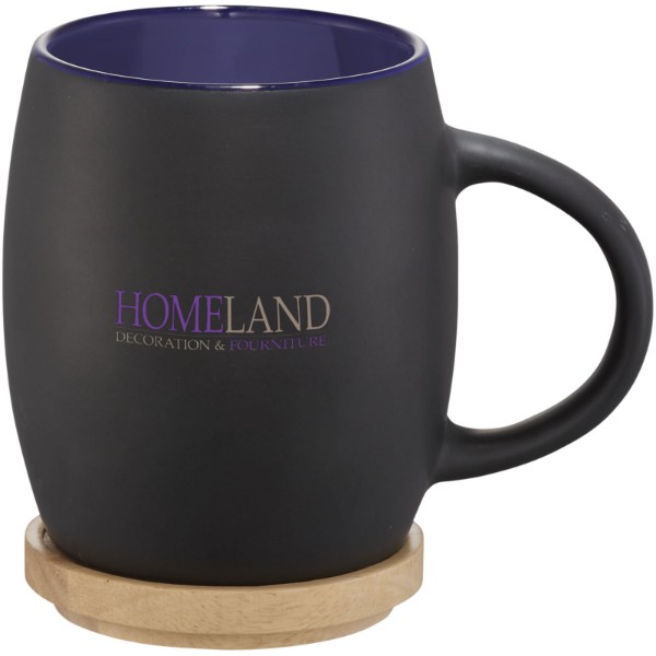 Mug céramique Hearth 400ml - Noir / Bleu