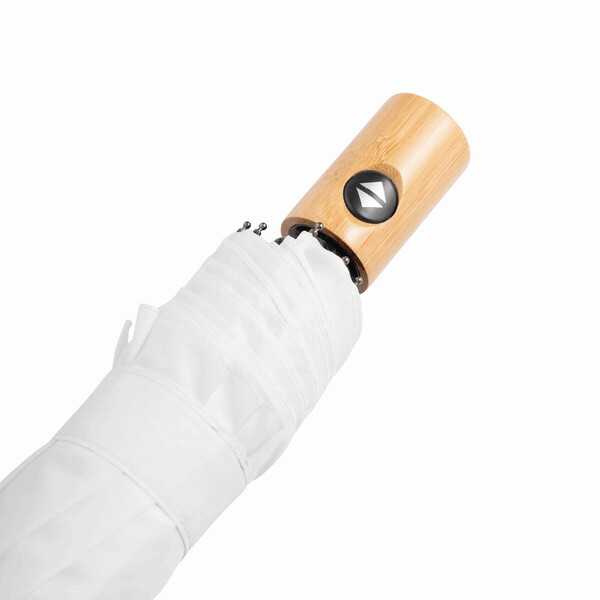 Automatic Open/Close Windproof Pocket Umbrella Calypso - White