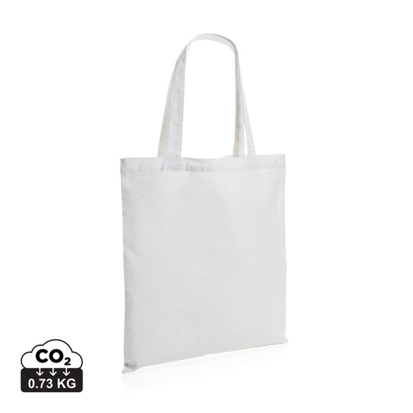 Impact AWARE™ gerecycled katoenen draagtas 145gsm - Wit