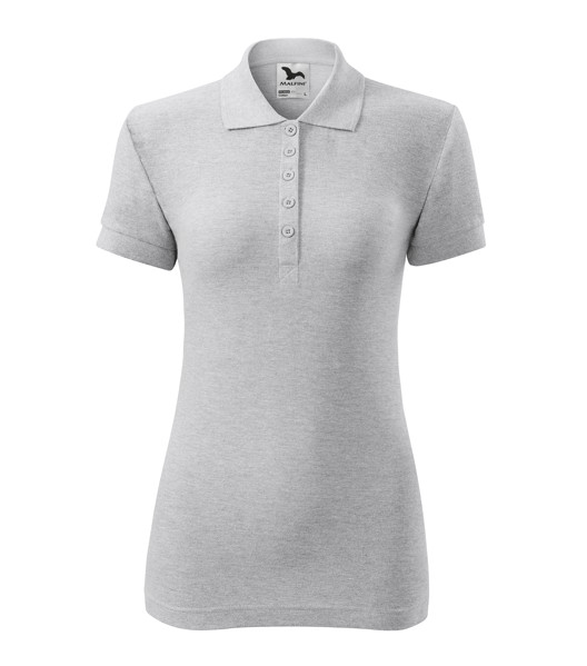 Polokošile Dámská Malfini® Cotton - Světle Šedý Melír / 2XL