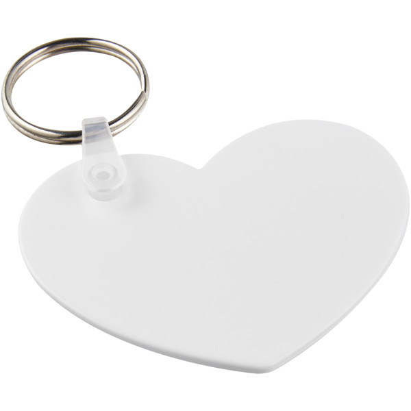 Tait heart-shaped recycled keychain