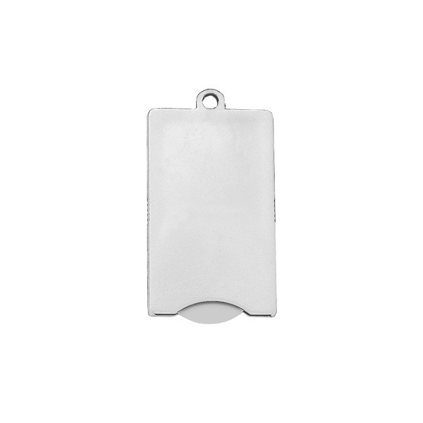 Porte-Clés À Jeton "Square" - Blanc