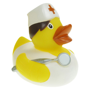 Patito de goma personalilzado enfermera