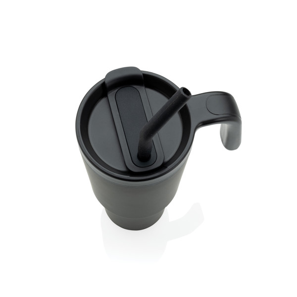 Hrnček Graphic 360 z RCS recyklovanej ocele 900 ml - Čierna
