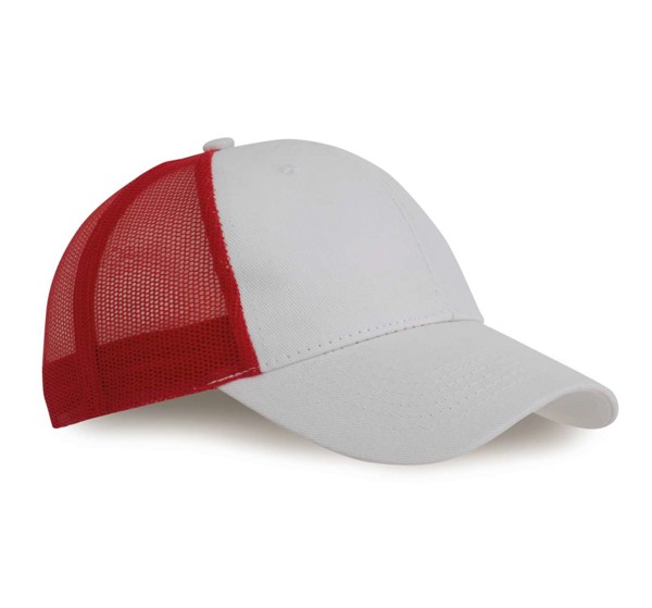 Trucker Cap - 6 Panels - White / White