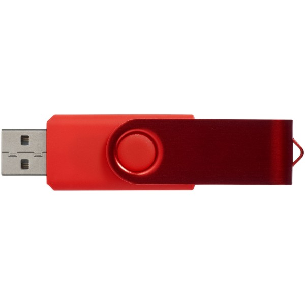 Memoria USB 'ROTATE' Metálica - Vermelho escuro / 1GB
